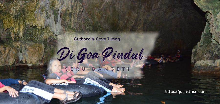 Outbond dan cave tubing di Goa Pindul