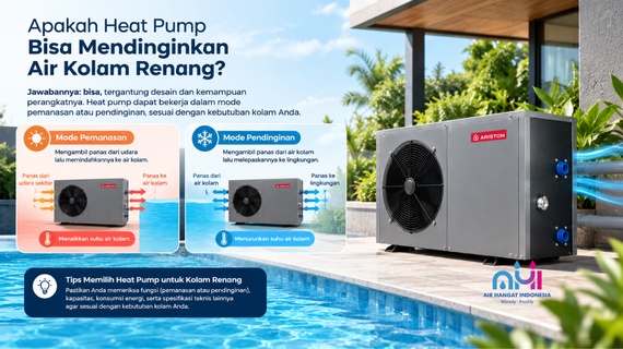 Apakah Heat Pump Bisa Mendinginkan Air Kolam Renang