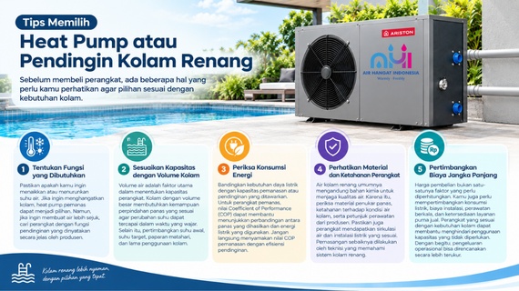 Tips Memilih Heat Pump Pendingin Kolam Renang